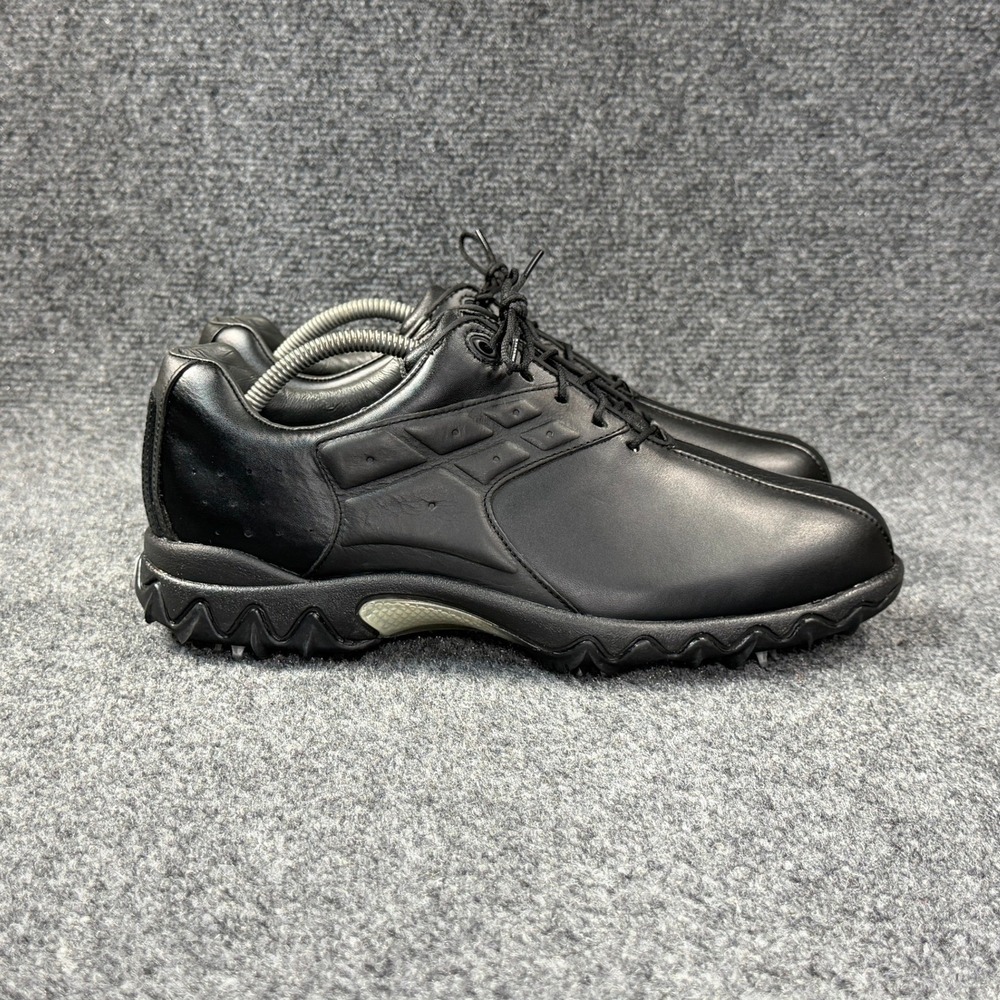 FootJoy Contour Series Golf Shoes Mens 10W Black Leather Waterproof Classic Soft